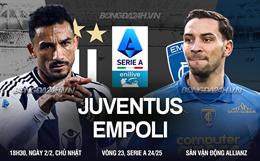 Nhận định Juventus vs Empoli (18h30 ngày 2/2): Chặn mạch thất bại