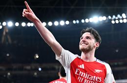 Declan Rice vui mừng khi Arsenal phục thù được Man City