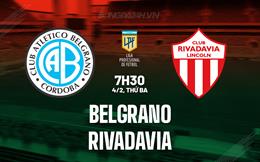 Nhận định bóng đá Belgrano vs Rivadavia 7h30 ngày 4/2 (VĐQG Argentina 2025)