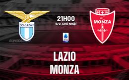 Nhận định Lazio vs Monza (21h00 ngày 9/2): Bám đuổi top 4
