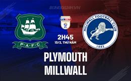 Nhận định Plymouth vs Millwall 2h45 ngày 13/2 (Hạng nhất Anh 2024/25)