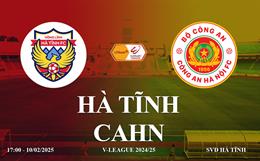 Trực tiếp Hà Tĩnh vs CAHN link xem V-League hôm nay 10/2/2025