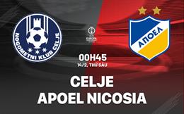 Nhận định Celje vs APOEL Nicosia 0h45 ngày 14/2 (Conference League 2024/25)