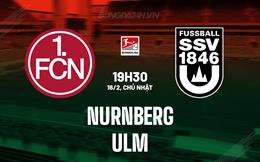 Nhận định - dự đoán Nurnberg vs Ulm 19h30 ngày 16/2 (Hạng 2 Đức 2024/25)