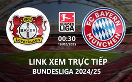 Xem trực tiếp Leverkusen vs Bayern 0h30 ngày 16/2/2025 ở đâu?