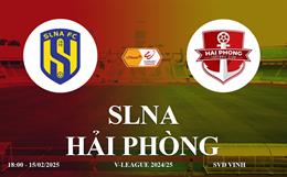 Trực tiếp VTV5 SLNA vs Hải Phòng link xem V-League 2024/25