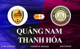 Trực tiếp bóng đá Quảng Nam vs Thanh Hóa link xem V-League 2024/25