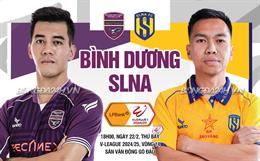 Nhận định Bình Dương vs SLNA (18h00 ngày 22/2): Hướng tới 3 điểm