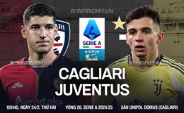 Nhận định Cagliari vs Juventus (02h45 ngày 24/2): Giải tỏa nỗi buồn