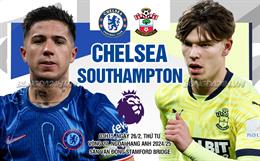 Nhận định Chelsea vs Southampton (3h15 ngày 26/2): Mệnh lệnh phải thắng