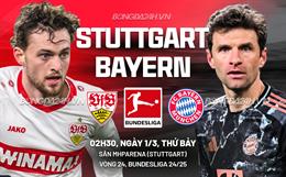 Nhận định Stuttgart vs Bayern Munich (2h30 ngày 1/3): Không dễ cho Hùm xám