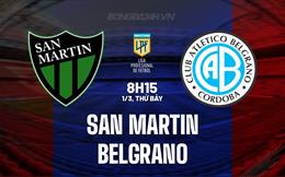 Nhận định San Martin vs Belgrano 8h15 ngày 1/3 (VĐQG Argentina 2025)