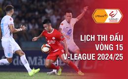 Lịch thi đấu vòng 15 V-League 2024/25: Điểm nóng Mỹ Đình