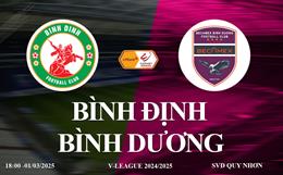 Trực tiếp Bình Định vs Bình Dương link xem V-League 2024/25