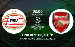 Xem trực tiếp PSV vs Arsenal 3h00 ngày 5/3/2025 trên kênh nào?