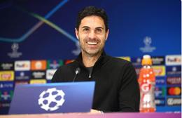 HLV Mikel Arteta cảm ơn các học trò sau trận đại thắng PSV