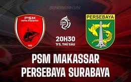 Nhận định PSM Makassar vs Persebaya Surabaya 20h30 ngày 7/3 (VĐQG Indonesia 2024/25)