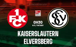 Nhận định Kaiserslautern vs Elversberg 0h30 ngày 8/3 (Hạng 2 Đức 2024/25)