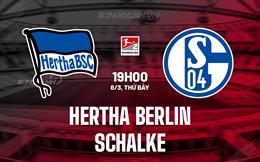 Nhận định Hertha Berlin vs Schalke 19h00 ngày 8/3 (Hạng 2 Đức 2024/25)