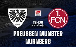 Nhận định Preussen Munster vs Nurnberg 19h30 ngày 9/3 (Hạng 2 Đức 2024/25)