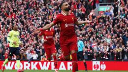 Mohamed Salah ghi bàn nhiều thứ 3 trong lịch sử Liverpool