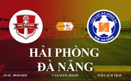 Trực tiếp bóng đá Hải Phòng vs Đà Nẵng link xem V-League 2024/25