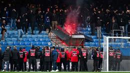 Bạo loạn trên khán đài, trận đấu ở Ligue 1 bị hủy bỏ