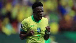 Vinicius Junior hạnh phúc với bàn thắng đầu tiên ở vòng loại World Cup 2026