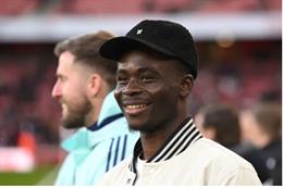 Bukayo Saka lần đầu trở lại tập luyện