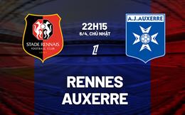 Nhận định bóng đá Rennes vs Auxerre 22h15 ngày 6/4 (Ligue 1 2024/25)