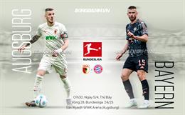 Nhận định Augsburg vs Bayern Munich (1h30 ngày 5/4): Chờ mưa bàn thắng