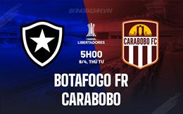 Nhận định Botafogo FR vs Carabobo 5h00 ngày 9/4 (Copa Libertadores 2025)