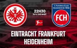 Nhận định Eintracht Frankfurt vs Heidenheim 22h30 ngày 13/4 (Bundesliga 2024/25)