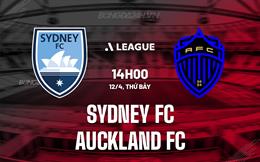 Nhận định Sydney FC vs Auckland FC 14h00 ngày 12/4 (VĐQG Australia 2024/25)