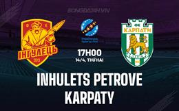 Nhận định Inhulets Petrove vs Karpaty 17h00 ngày 14/4 (VĐQG Ukraine 2024/25)
