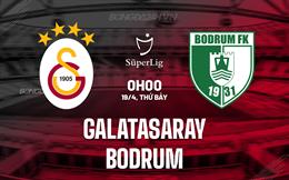 Nhận định Galatasaray vs Bodrum 0h00 ngày 19/4 (VĐQG Thổ Nhĩ Kỳ 2024/25)