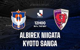 Nhận định Albirex Niigata vs Kyoto Sanga 12h00 ngày 19/4 (VĐQG Nhật Bản 2025)