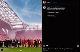 Jurgen Klopp vui mừng khi Liverpool vô địch Premier League 
