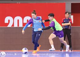 Futsal nữ Việt Nam sẵn sàng cho trận ra quân tại giải châu Á