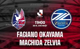 Nhận định Fagiano Okayama vs Machida Zelvia 11h00 ngày 25/5 (VĐQG Nhật Bản 2025)