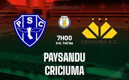 Nhận định Paysandu vs Criciuma 7h00 ngày 3/6 (Hạng 2 Brazil 2025)