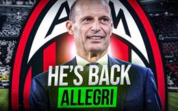 Max Allegri tái hợp AC Milan: Chờ đợi liệu pháp chữa lành