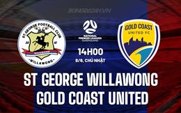 Nhận định St George Willawong vs Gold Coast United 14h00 ngày 8/6 (VĐ bang Queensland 2025)