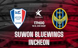 Nhận định Suwon Bluewings vs Incheon 17h00 ngày 15/6 (Hạng 2 Hàn Quốc 2025)