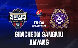 Nhận định Gimcheon Sangmu vs Anyang 17h00 ngày 22/6 (VĐQG Hàn Quốc 2025)