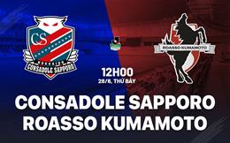 Nhận định Consadole Sapporo vs Roasso Kumamoto 12h00 ngày 28/6 (Hạng 2 Nhật Bản 2025)