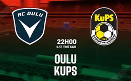 Nhận định bóng đá Oulu vs KuPS 22h00 ngày 4/7 (VĐQG Phần Lan 2025)