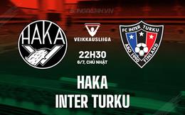 Nhận định Haka vs Inter Turku 22h30 ngày 6/7 (VĐQG Phần Lan 2025)