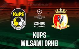 Nhận định KuPS vs Milsami 22h00 ngày 8/7 (UEFA Champions League 2025/26)