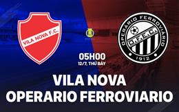 Nhận định Vila Nova vs Operario Ferroviario 5h00 ngày 12/7 (Hạng 2 Brazil 2025)
